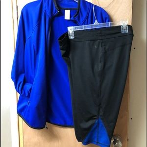 2pcCapris,matching Livi Sweat  Jacket bl/royal 2x